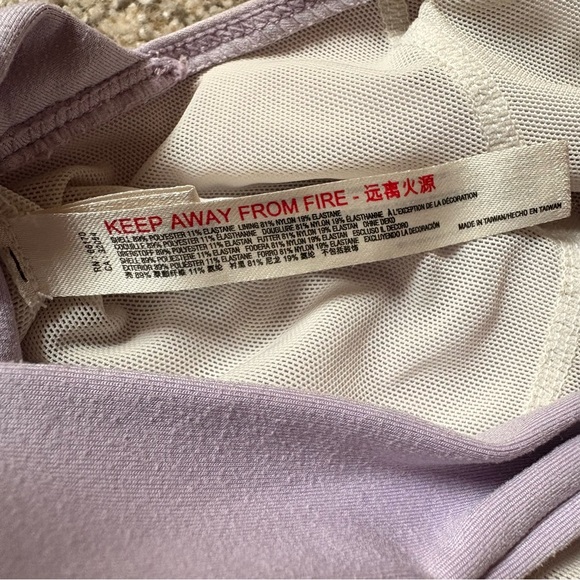 Free People FP Movement Synergy Crop Sports Bra Pale Purple Women’s Small - Picture 5 of 8